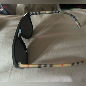 Burberry Black and Beige Plaid Glasses